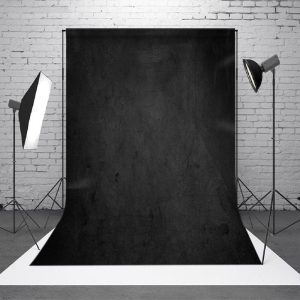 Solemn Black Abstract Texture Photography Backdrop - Aperturee