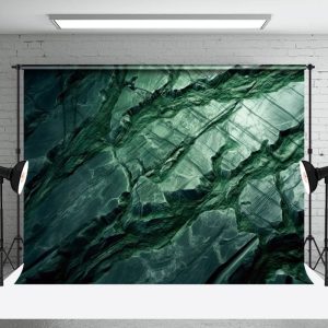 Turquoise Rock Brick Pattern Portrait Backdrop - Aperturee