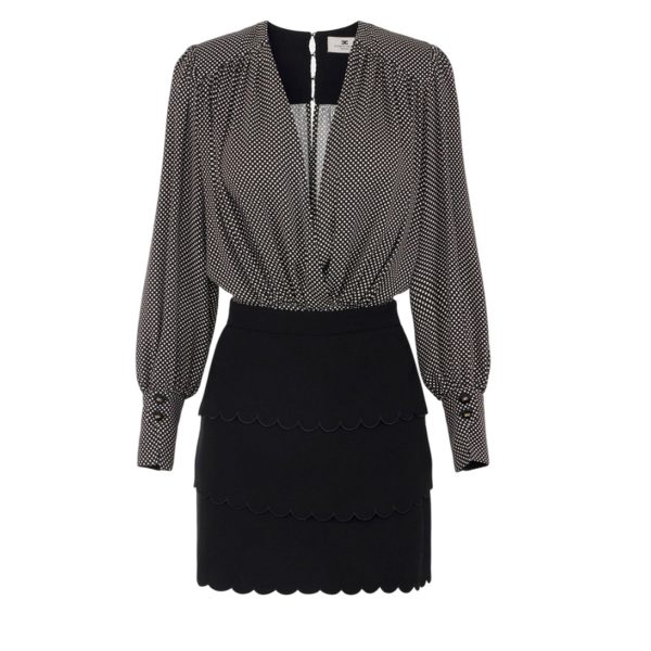 casual woman clothes Elisabetta Franchi - dress - black