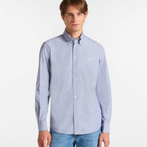 blue navy man shirt