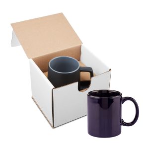 11oz Basic C Handle Ceramic Mug In Mailer - Cobalt Blue - One Size