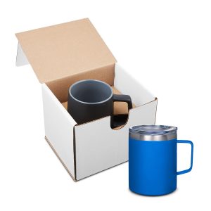 12oz Vacuum Insulated Coffee Mug With Handle In Mailer - Reflex Blue - One Size