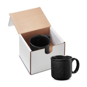 15oz Campfire Ceramic Mug In Mailer - Black - One Size