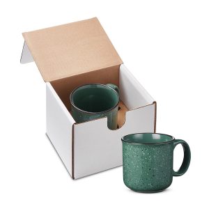 15oz Campfire Ceramic Mug In Mailer - Hunter Green - One Size