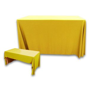 3 Sided Polyknit Table Cover - Sunshine - 48 inch x 24 inch
