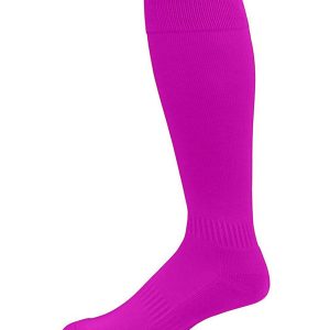 Augusta Sportswear 6006 Elite Multi-Sport Socks- Intermediate - Power Pink - S