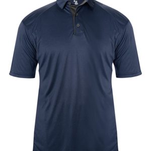 Badger 4040 Men's Ultimate SoftLock Polo - Navy/ Graphite - M