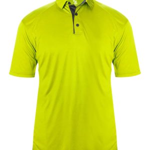 Badger 4040 Men's Ultimate SoftLock Polo - Safety Yellow/ Graphite - M