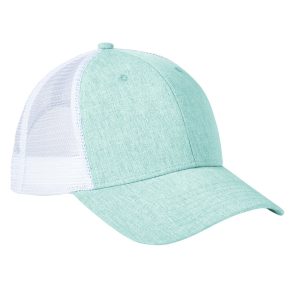 Big Accessories BA540 Sport Trucker Cap - Hth Seafoam/ Wht - One Size