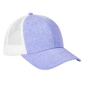 Big Accessories BA540 Sport Trucker Cap - Hthr Purple/ Wht - One Size