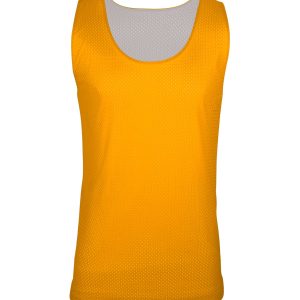 C2 Sport 5228 Youth Reversible Mesh Tank - Gold/ White - XS