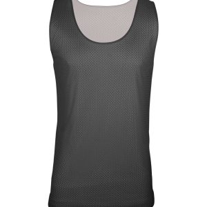 C2 Sport 5228 Youth Reversible Mesh Tank - Graphite/ White - XS