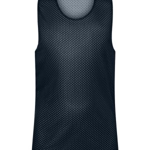 C2 Sport 5228 Youth Reversible Mesh Tank - Navy/ White - XS