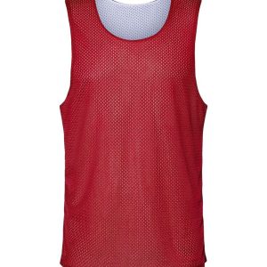 C2 Sport 5729 Men's Reversible Mesh Tank - Red/white - S