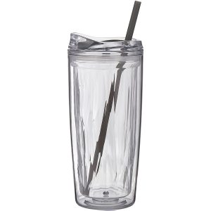 Clear Double Wall Acrylic Tumbler - 16 Oz Geo - Clear - One Size