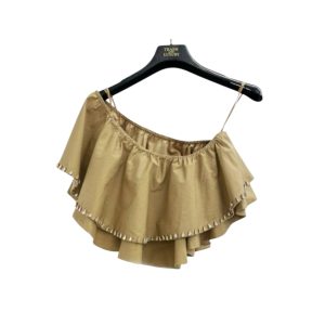 Crop top monospalla Woman Trash And Luxury with application