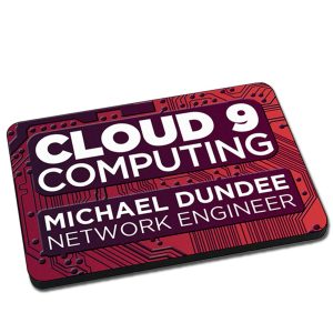 Custom 1/8" Ultra Vivid Eco Wood Name Badges - One Color - 3 Sq Inch