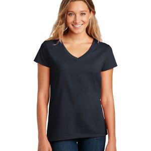 District DT8001 Women's Re-Tee V-Neck - True Navy - S