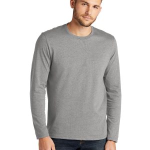 District DT8003 Men's Re-Tee Long Sleeve - Light Heather Grey - 2XL