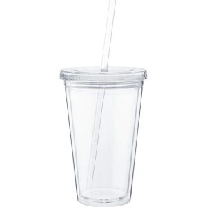 Double Wall Acrylic Tumbler - 16 Oz Spirit - Clear - One Size