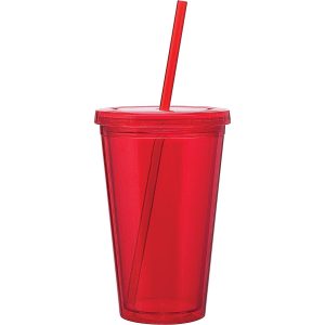 Double Wall Acrylic Tumbler - 16 Oz Spirit - Red - One Size