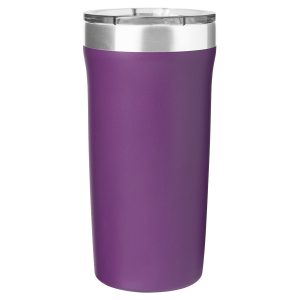 Double Wall Stainless Steel Thermal Tumbler - 18 Oz Palermo - Matte Grape - One Size
