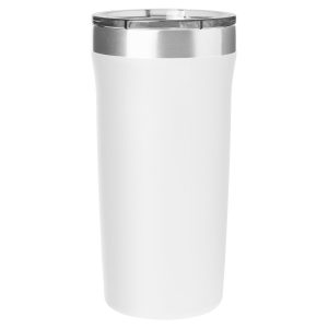 Double Wall Stainless Steel Thermal Tumbler - 18 Oz Palermo - Matte White - One Size