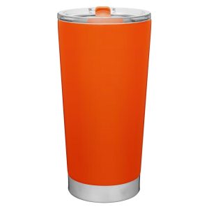 Double Wall Stainless Steel Thermal Tumbler - 20 Oz Frost - Neon Orange - One Size