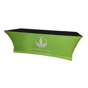 Fitted Stretch Polyknit Table Cover - Black - 48 inch x 24 inch