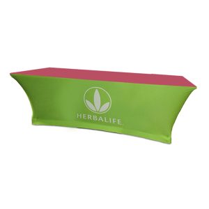 Fitted Stretch Polyknit Table Cover - Bubblegum - 48 inch x 24 inch