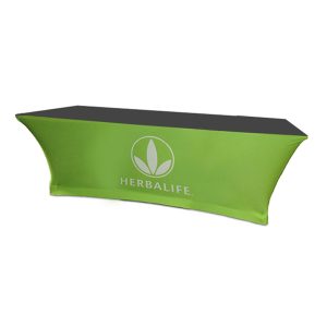 Fitted Stretch Polyknit Table Cover - Charcoal Gray - 48 inch x 24 inch