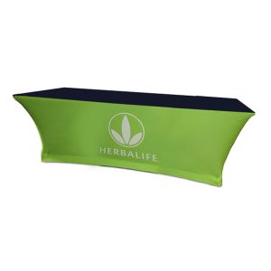 Fitted Stretch Polyknit Table Cover - Navy Blue - 48 inch x 24 inch