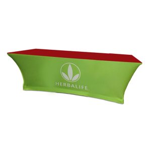 Fitted Stretch Polyknit Table Cover - Red - 48 inch x 24 inch