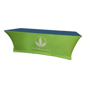 Fitted Stretch Polyknit Table Cover - Turquoise - 48 inch x 24 inch