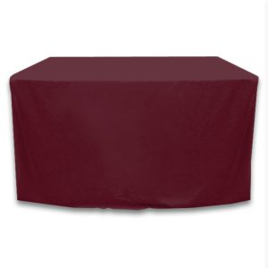 Fitted Table Cover - Burgundy - 48 inch x 24 inch
