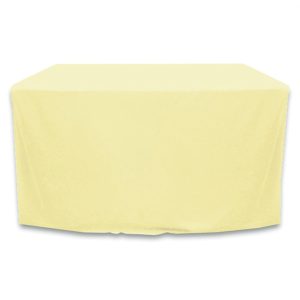 Fitted Table Cover - Ivory - 48 inch x 24 inch