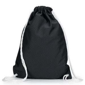Liberty Bags 8895 Jersey Mesh Drawstring Sport Pack - Black - One Size