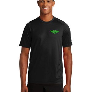 New Era NEA200 Series Performance Crew Tee - Black Solid - XL