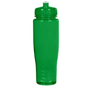 Poly Cleana 28 Oz Plastic Bottle - Customized with Your Logo - Green - One Size