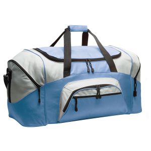 Port Authority BG99 Colorblock Sport Duffel - Carolina Blue/Grey - One Size