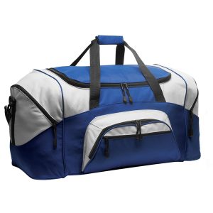 Port Authority BG99 Colorblock Sport Duffel - True Royal/Grey - One Size