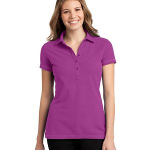 Port Authority L559 Ladies Modern Stain Resistant Polo - Boysenberry Pink - 3XL