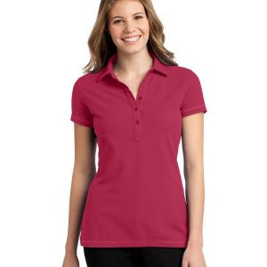 Port Authority L559 Ladies Modern Stain Resistant Polo - Red - 4XL
