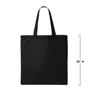 Q-Tees QTB Women's Economical Tote Bag - Black - One Size