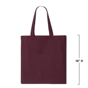 Q-Tees QTB Women's Economical Tote Bag - Maroon - One Size