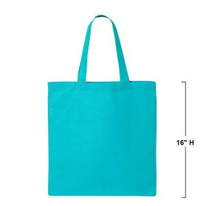Q-Tees QTB Women's Economical Tote Bag - Turquoise - One Size