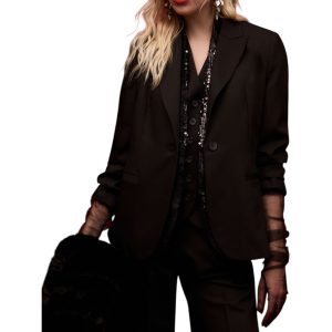 Regular-fit blazer with single-breasted closure and classic revers Woman Imperial