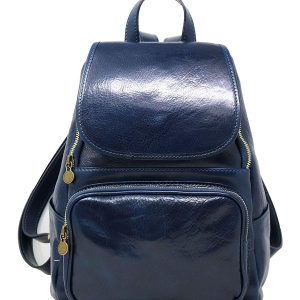 SCIN Two Side Smartphone Pockets Backpack - Navy Blue - One Size