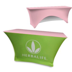 Sided Stretch Polyknit Table Cover - Bubblegum - 48 inch x 24 inch