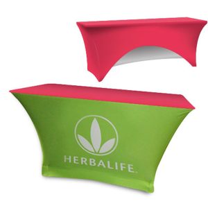 Sided Stretch Polyknit Table Cover - Fuchsia - 48 inch x 24 inch